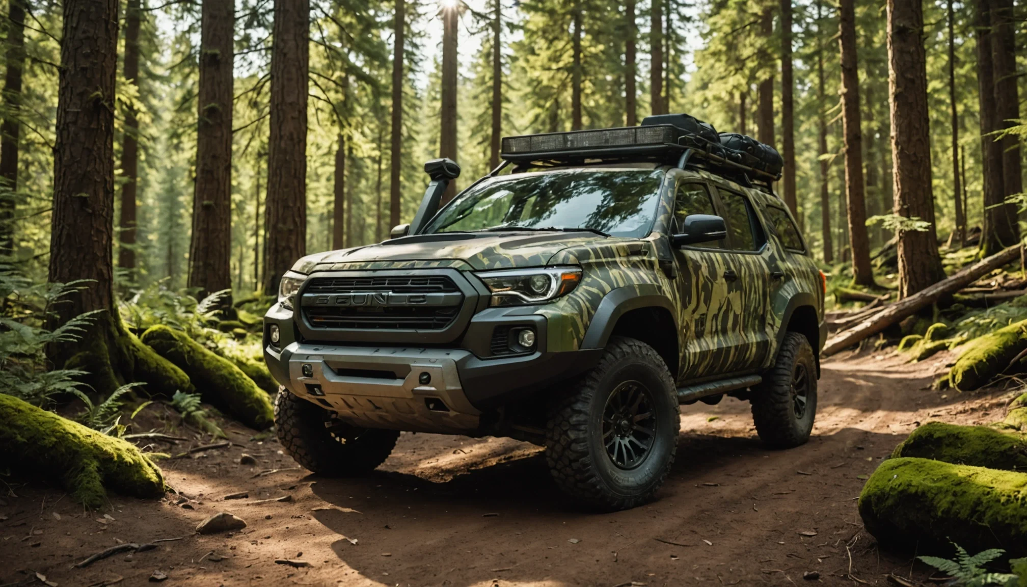 Donnez un nouvel élan à votre 4x4 avec le covering camouflage étonnant